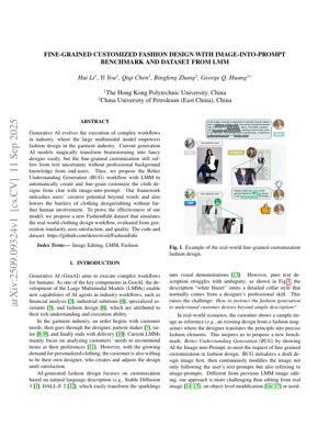 PDF Document Cover - Fine-Grained Customized Fashion Design with Image-into-Prompt: BUG Benchmark and Dataset