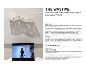 PDF Document Cover - THE WASTIVE: An Interactive Ebb and Flow of Digital Fabrication Waste