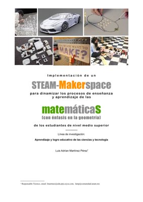 PDF Document Cover - Implementation of a STEAM-Makerspace to Enhance Mathematics (Geometry) Teaching and Learning in High School