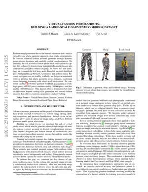 PDF Document Cover - Virtual Fashion Photo-Shoots: Building a Large-Scale Garment-Lookbook Dataset